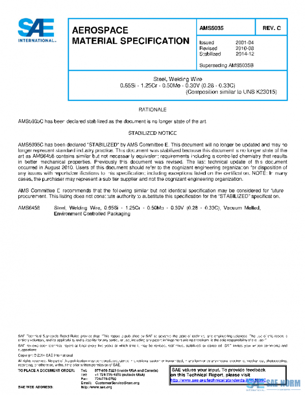 SAE AMS5035C PDF SAE AMS5035C PDF