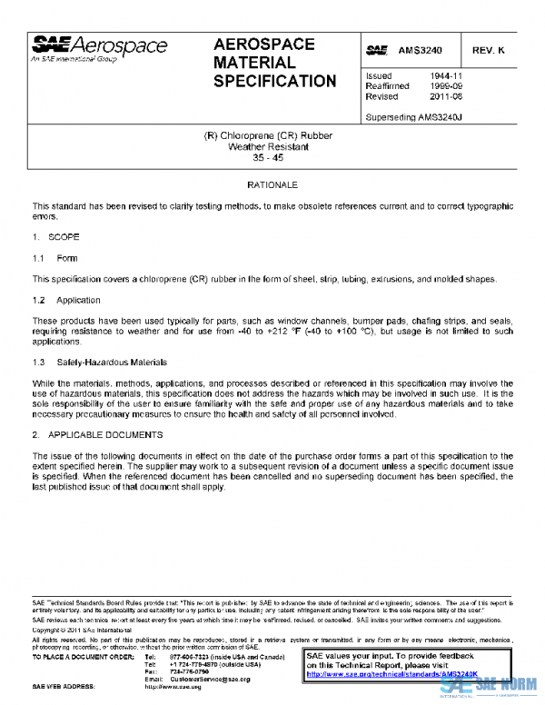 SAE AMS3240K PDF SAE AMS3240K PDF