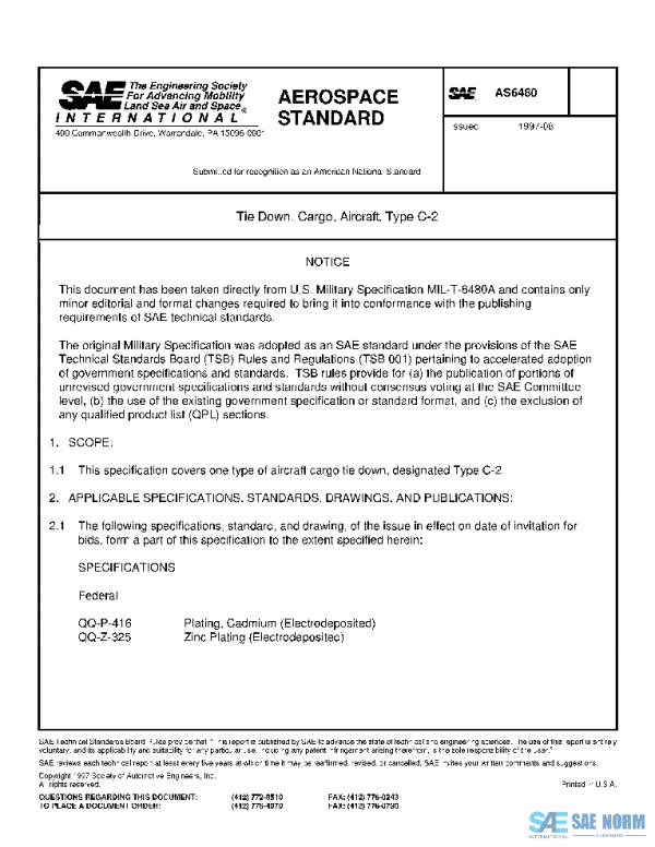SAE AS6480 PDF SAE AS6480 PDF