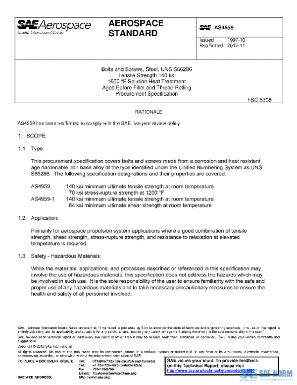 SAE AS4959 PDF