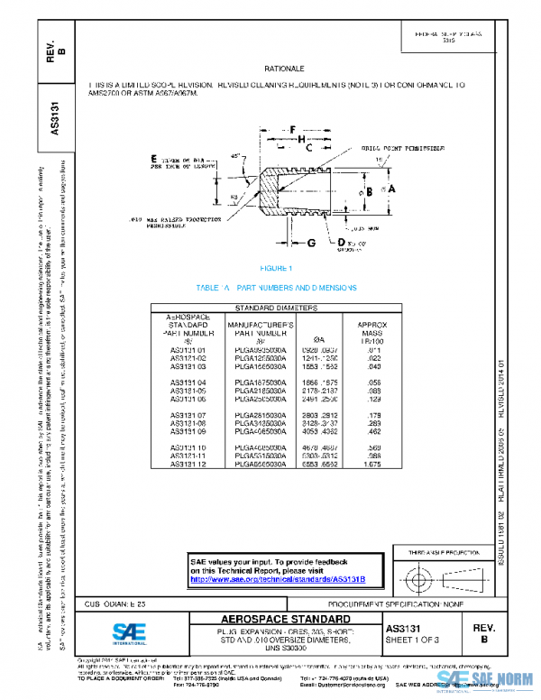 SAE AS3131B PDF