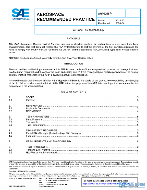 SAE ARP6265 PDF