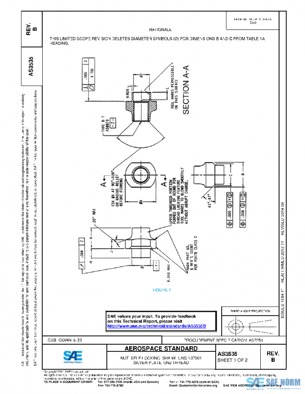 SAE AS3535B PDF SAE AS3535B PDF