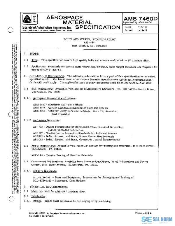 SAE AMS7460D PDF