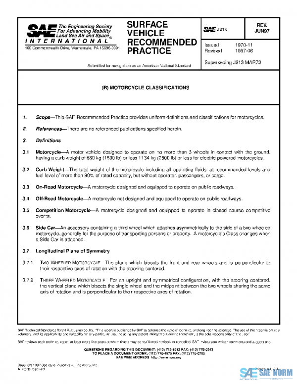 SAE J213_199706 PDF