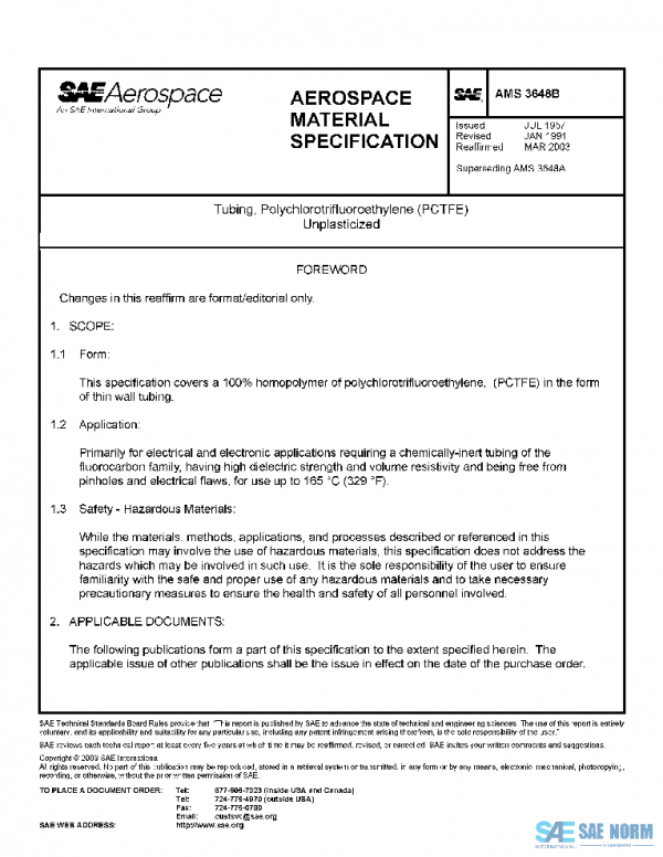 SAE AMS3648B PDF SAE AMS3648B PDF