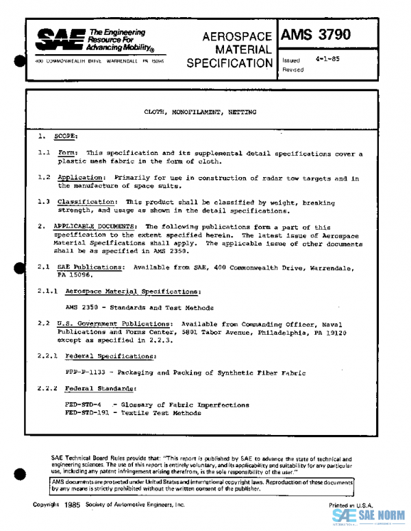 SAE AMS3790 PDF