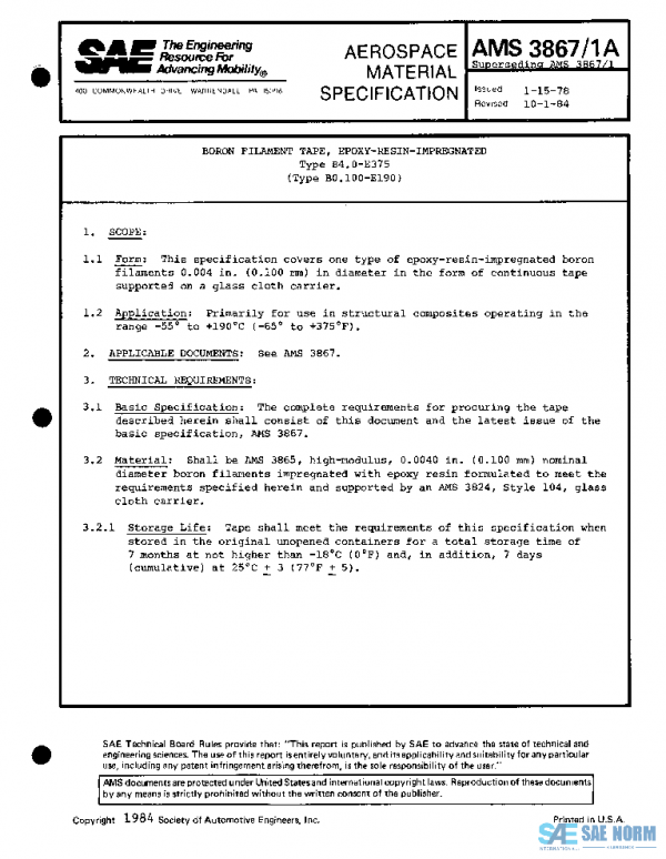 SAE AMS3867/1A PDF