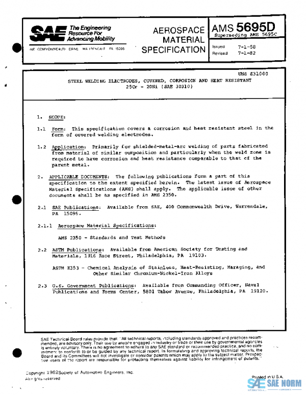SAE AMS5695D PDF