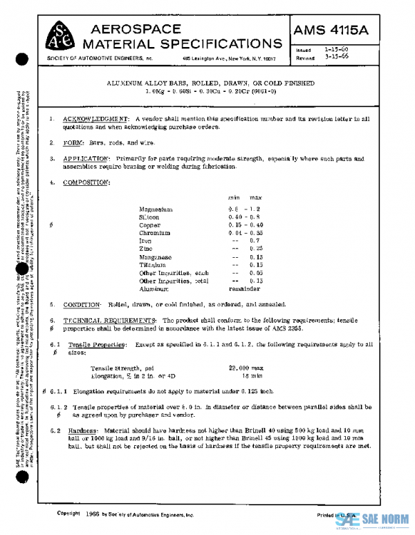 SAE AMS4115A PDF