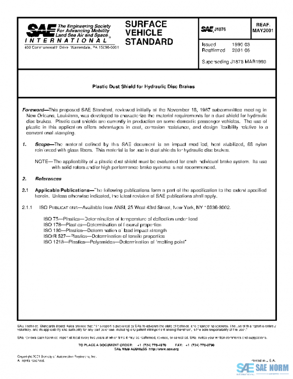 SAE J1876_200105 PDF