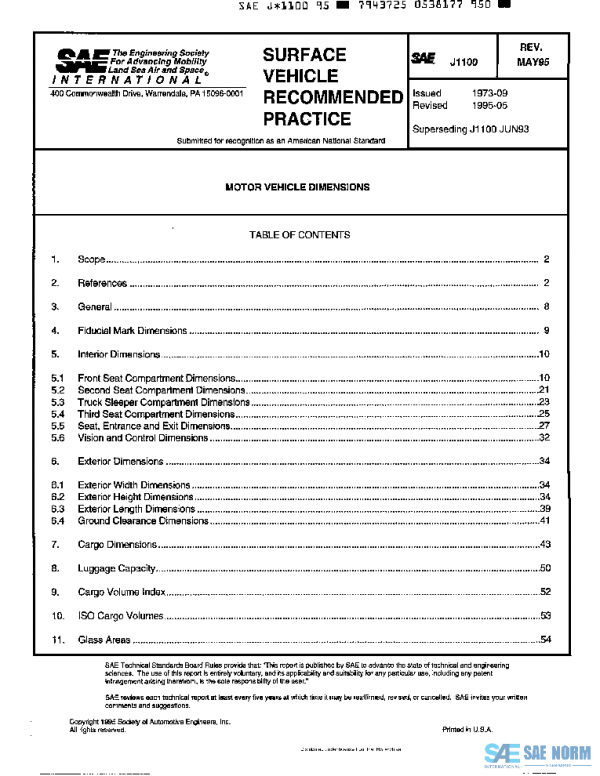 SAE J1100_199505 PDF