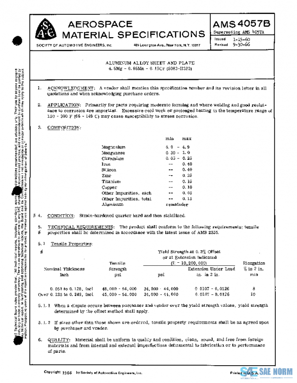 SAE AMS4057B PDF SAE AMS4057B PDF