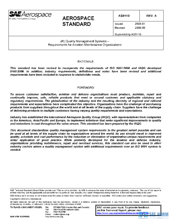 SAE AS9110A PDF