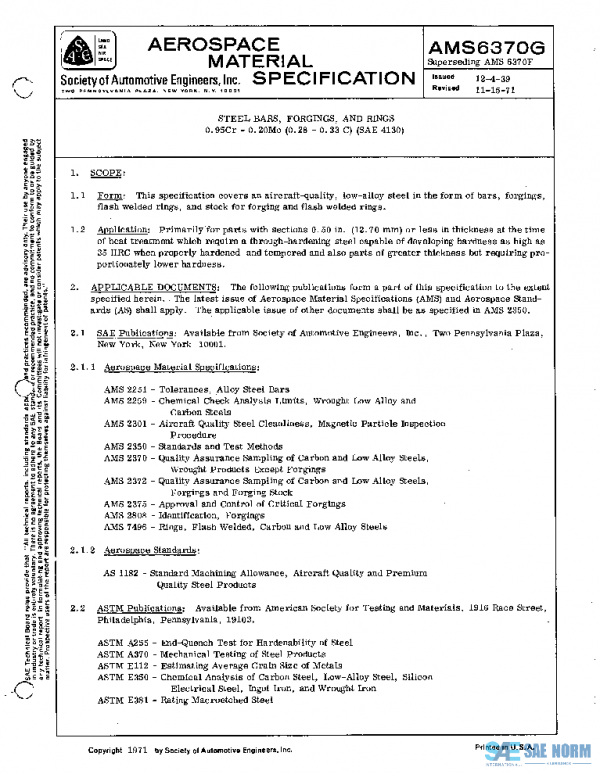 SAE AMS6370G PDF SAE AMS6370G PDF