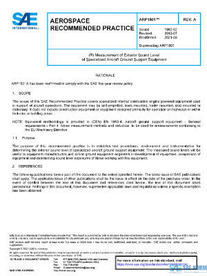 SAE ARP1801A PDF