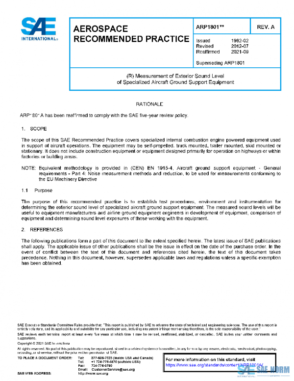 SAE ARP1801A PDF
