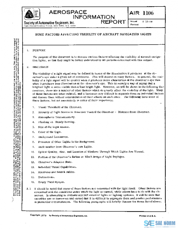SAE AIR1106 PDF