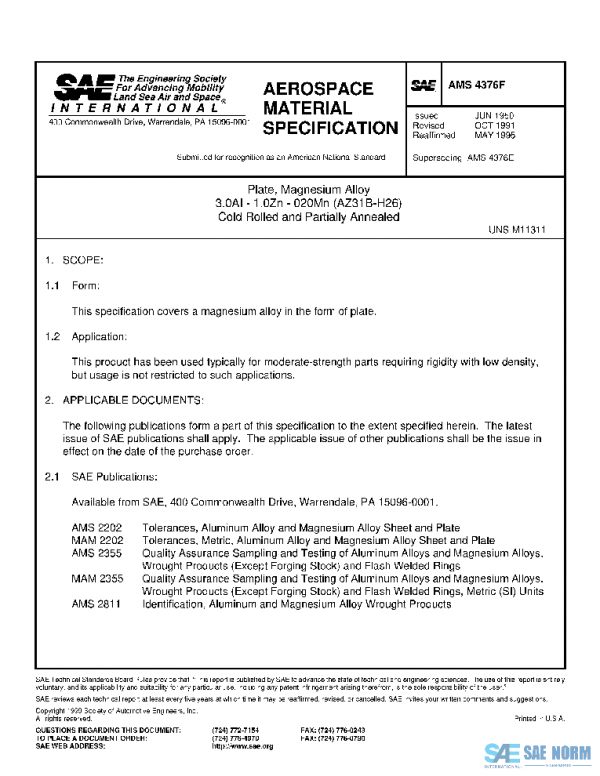 SAE AMS4376F PDF