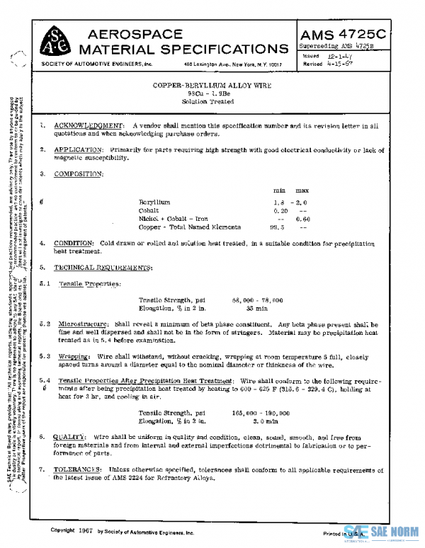 SAE AMS4725C PDF