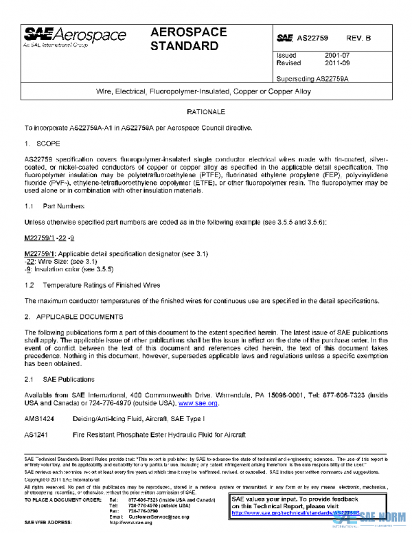 SAE AS22759B PDF