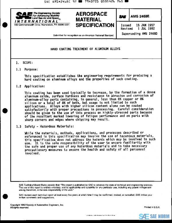 SAE AMS2468E PDF SAE AMS2468E PDF