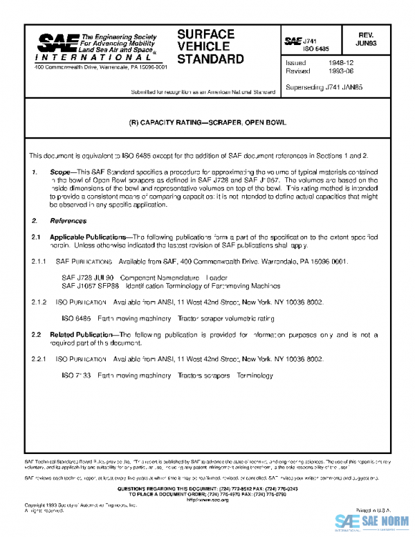 SAE J741_199306 PDF SAE J741_199306 PDF