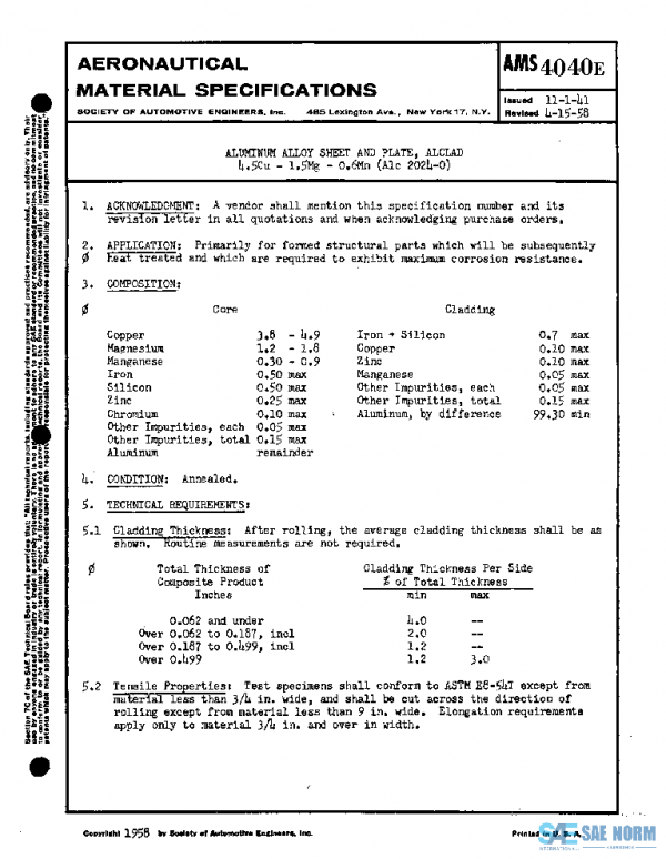 SAE AMS4040E PDF