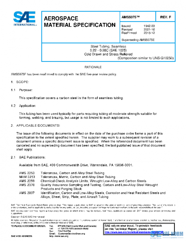 SAE AMS5075F PDF