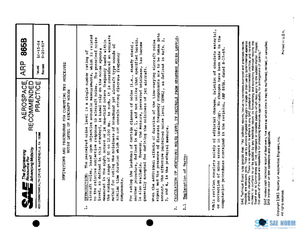 SAE ARP865B PDF