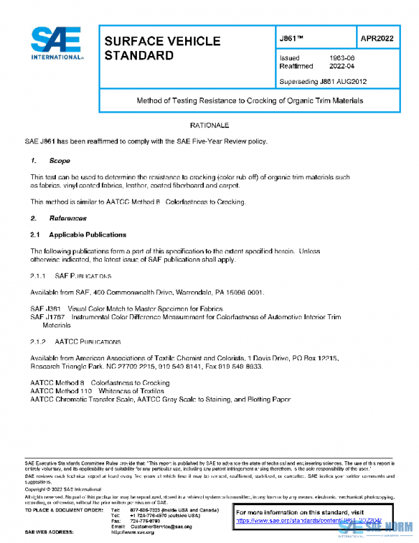 SAE J861_202204 PDF