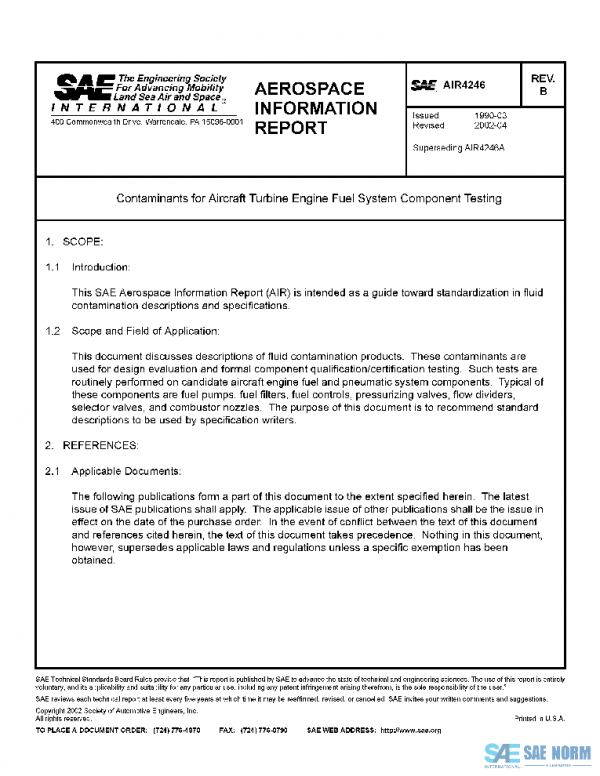 SAE AIR4246B PDF
