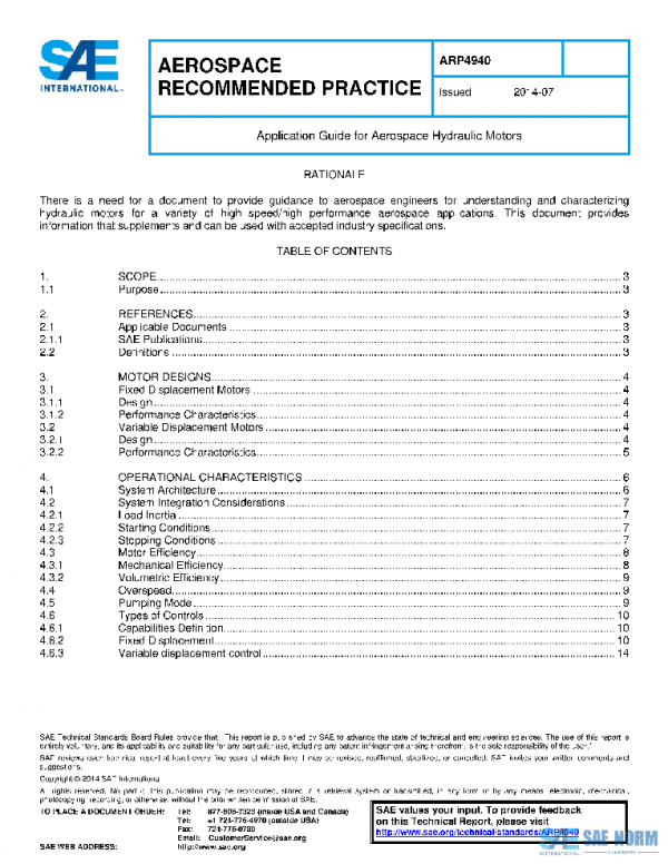 SAE ARP4940 PDF SAE ARP4940 PDF