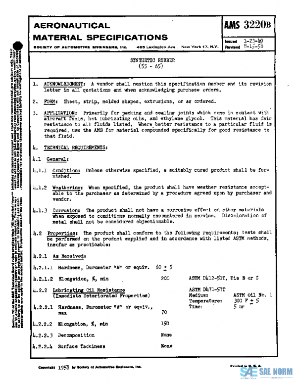 SAE AMS3220B PDF SAE AMS3220B PDF