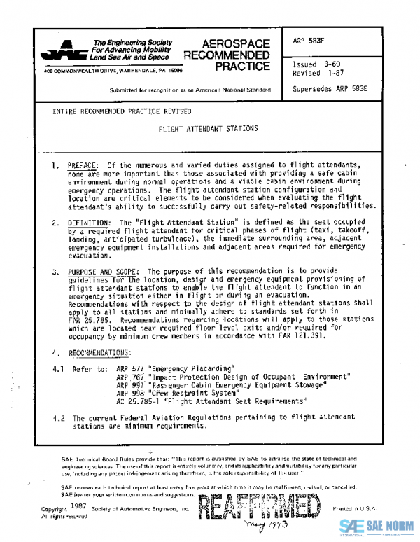 SAE ARP583F PDF SAE ARP583F PDF