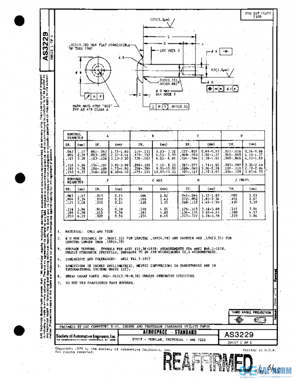 SAE AS3229 PDF SAE AS3229 PDF