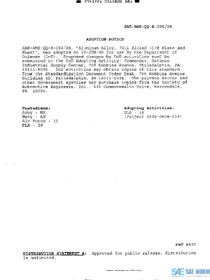 SAE AMSQQA250/28 PDF