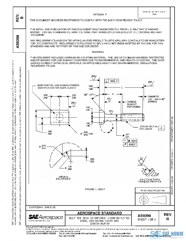 SAE AS9398B PDF