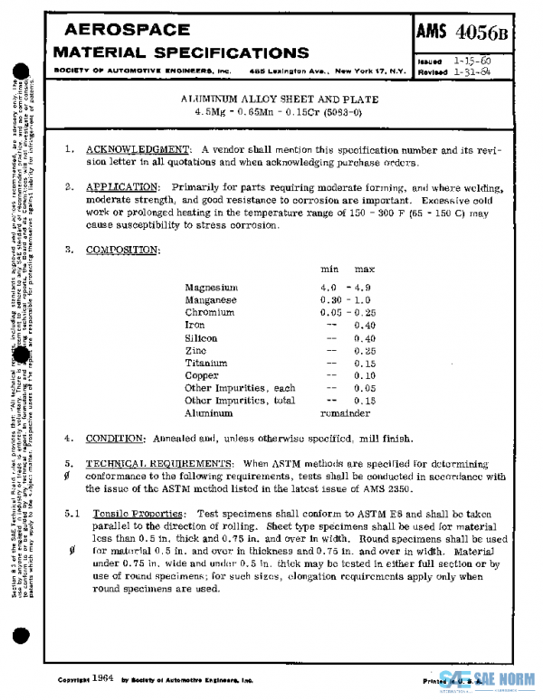 SAE AMS4056B PDF SAE AMS4056B PDF