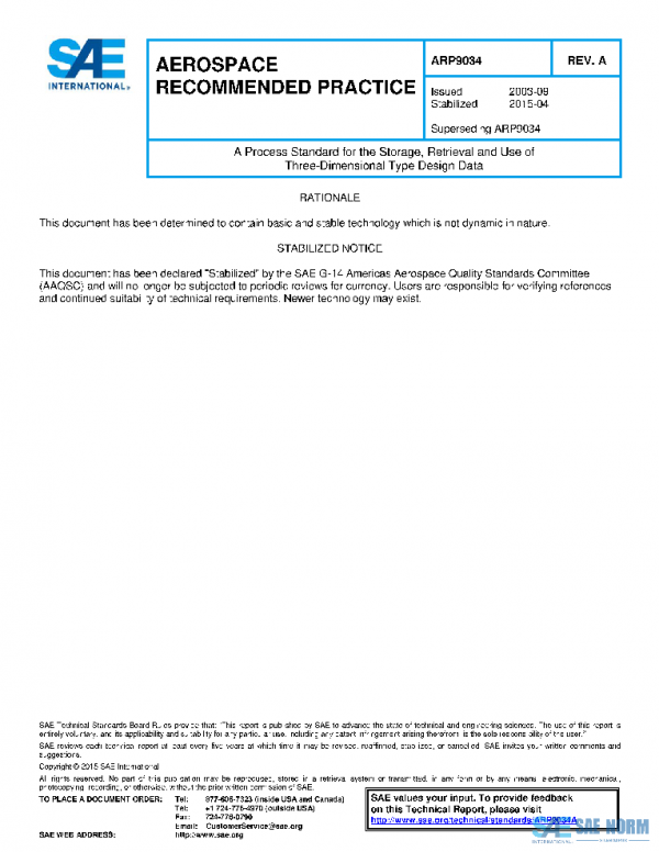 SAE ARP9034A PDF