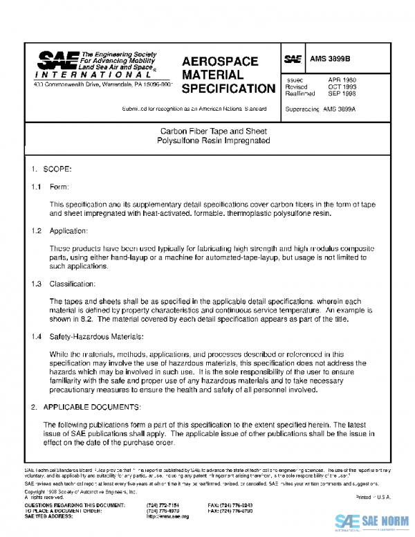 SAE AMS3899B PDF SAE AMS3899B PDF