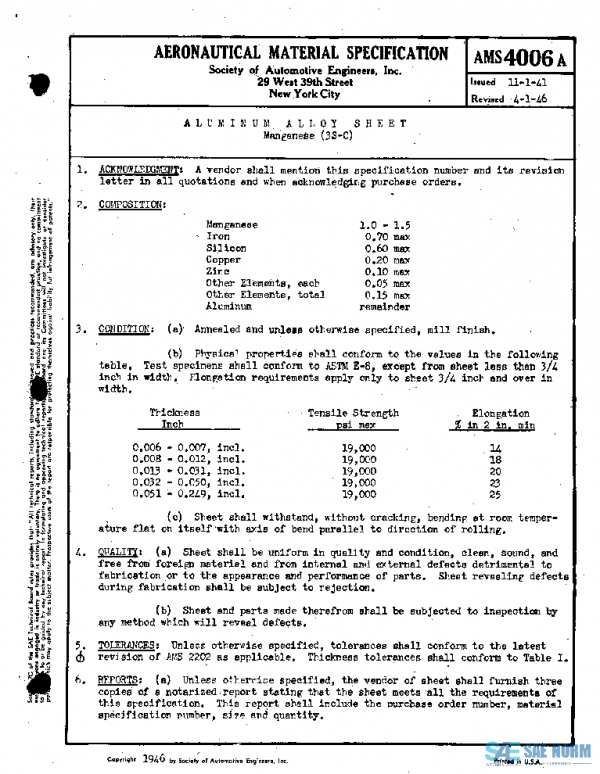SAE AMS4006A PDF SAE AMS4006A PDF