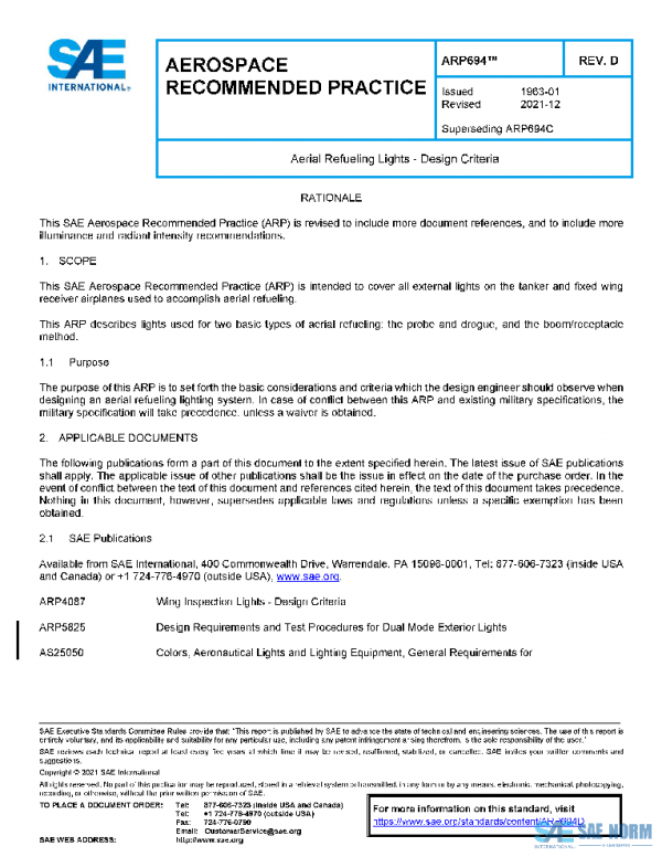 SAE ARP694D PDF