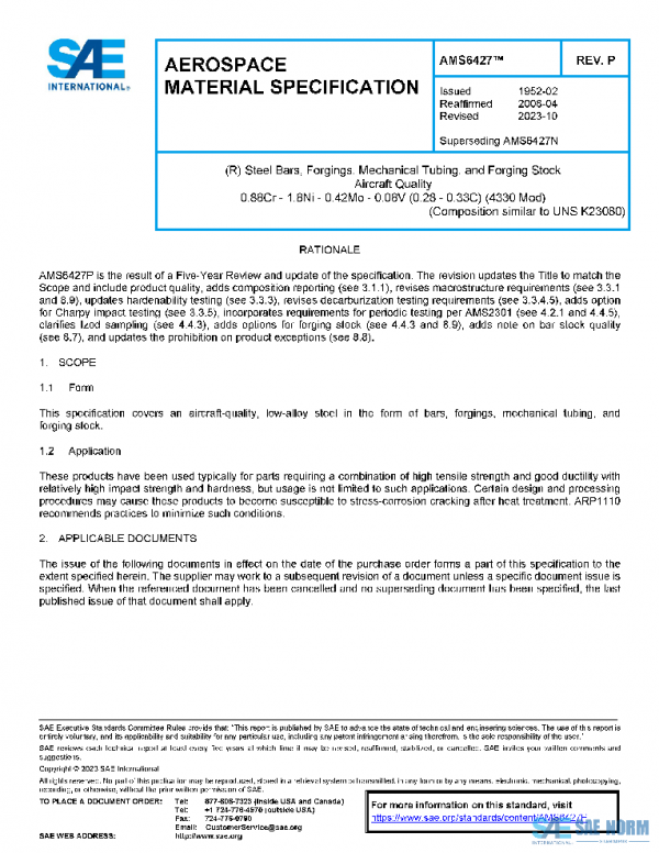 SAE AMS6427P PDF