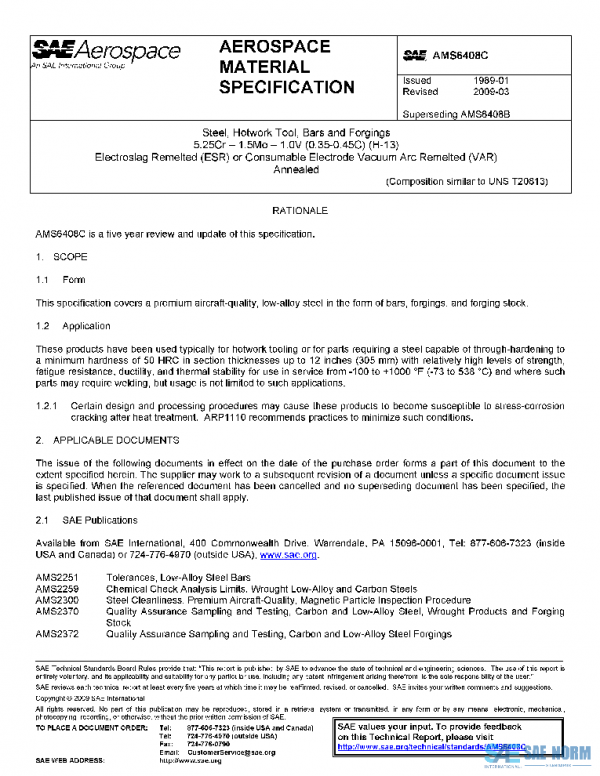 SAE AMS6408C PDF SAE AMS6408C PDF