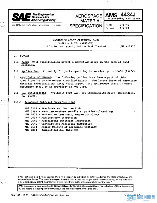 SAE AMS4434J PDF