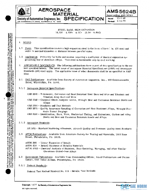 SAE AMS5624B PDF