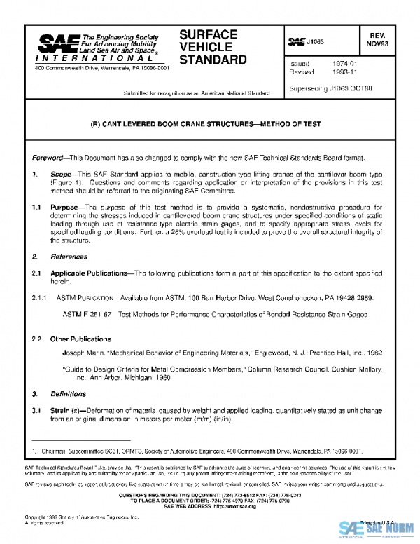 SAE J1063_199311 PDF SAE J1063_199311 PDF