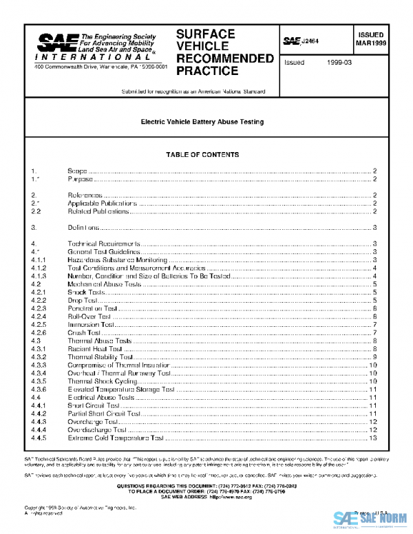 SAE J2464_199903 PDF