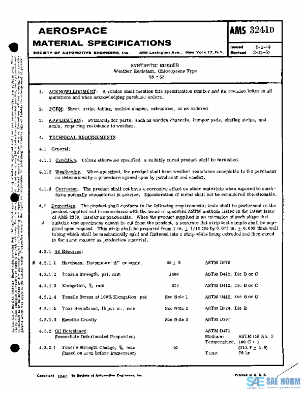 SAE AMS3241D PDF SAE AMS3241D PDF
